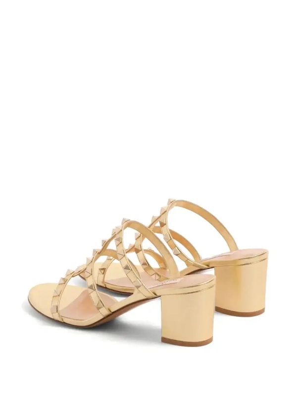 Valentino Garavani 60mm Rockstud Sandals | Browns Mules