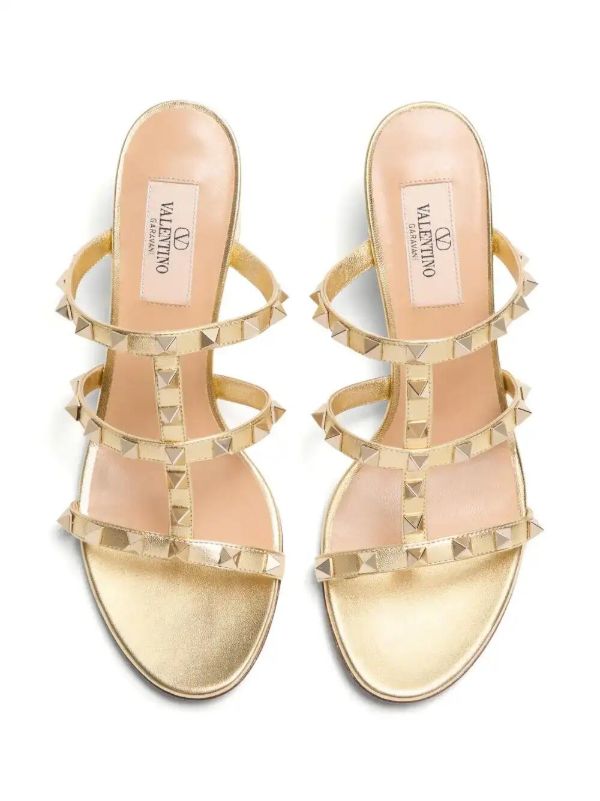 Valentino Garavani 60mm Rockstud Sandals | Browns Mules