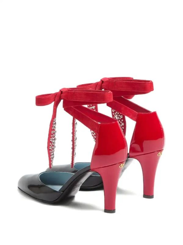 Valentino Garavani 85mm Foliefoliage Pumps | Browns Pumps