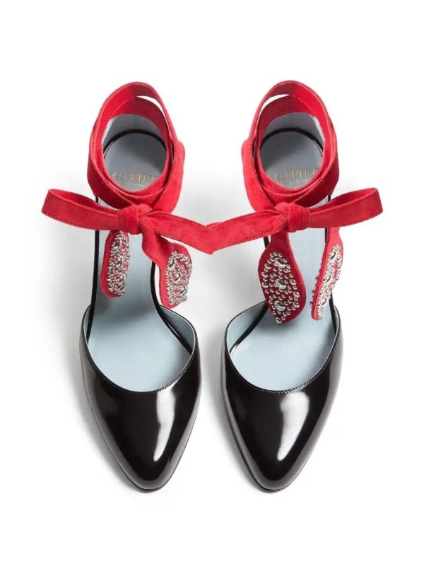 Valentino Garavani 85mm Foliefoliage Pumps | Browns Pumps