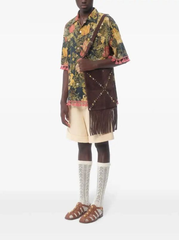 Valentino Garavani Apres L'Hiver Linen Bowling Shirt | Browns Shirts