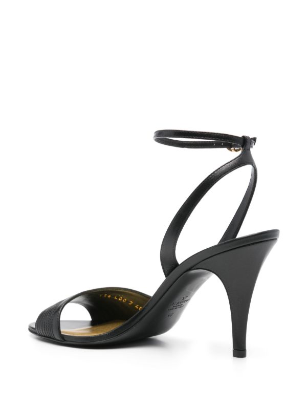 Valentino Garavani Black 85mm Ladycrush Sandals | Browns Sandals