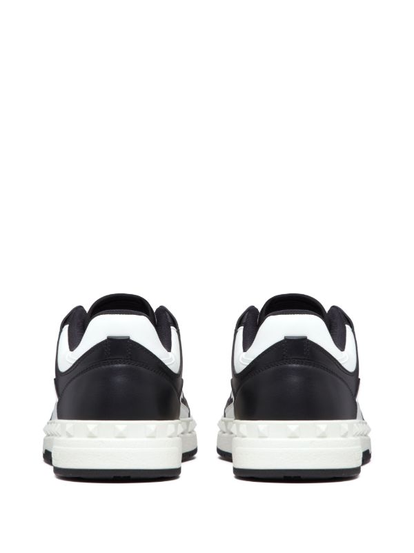 Valentino Garavani Black Freedots Leather Sneakers | Browns Low-Tops