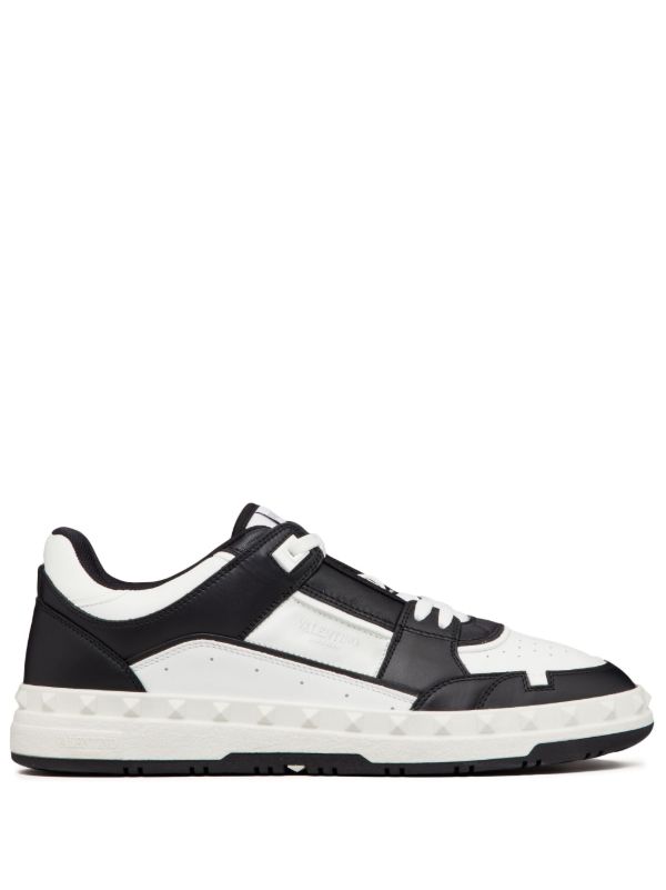 Valentino Garavani Black Freedots Leather Sneakers | Browns Low-Tops