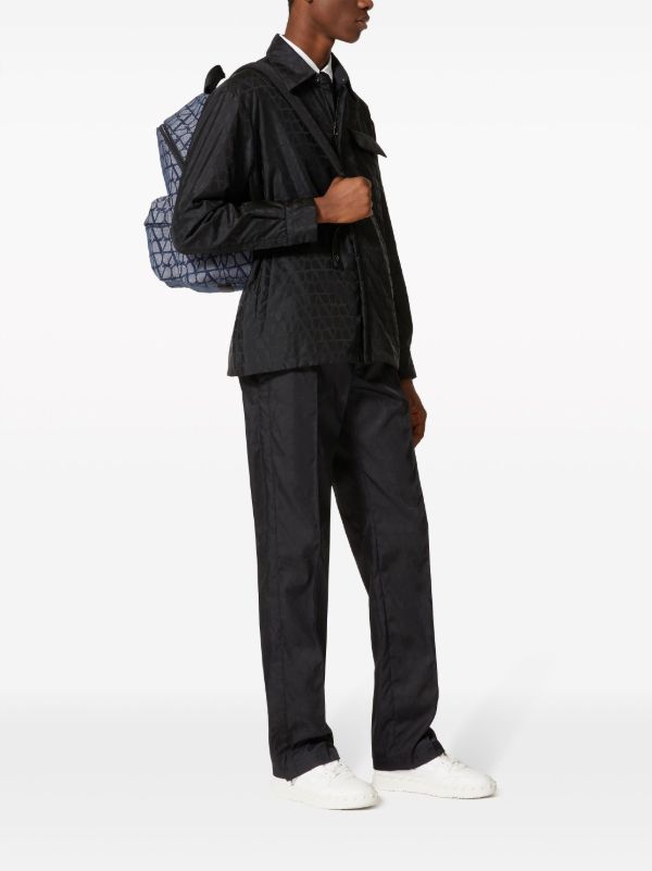 Valentino Garavani Black Toile Iconographe Reversible Jacket | Browns Down Jackets