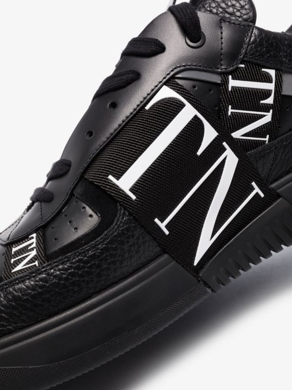 Valentino Garavani Black VL7N Low Top Leather Sneakers | Browns Low-Tops