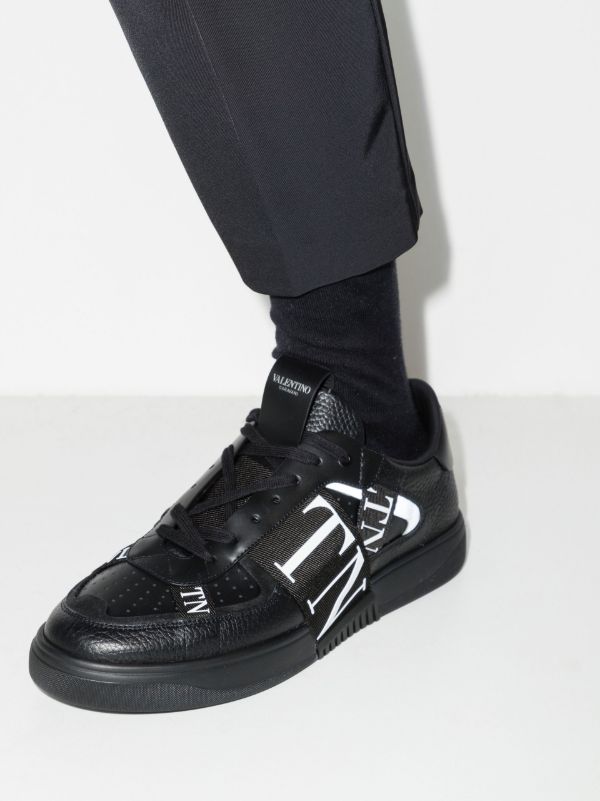 Valentino Garavani Black VL7N Low Top Leather Sneakers | Browns Low-Tops