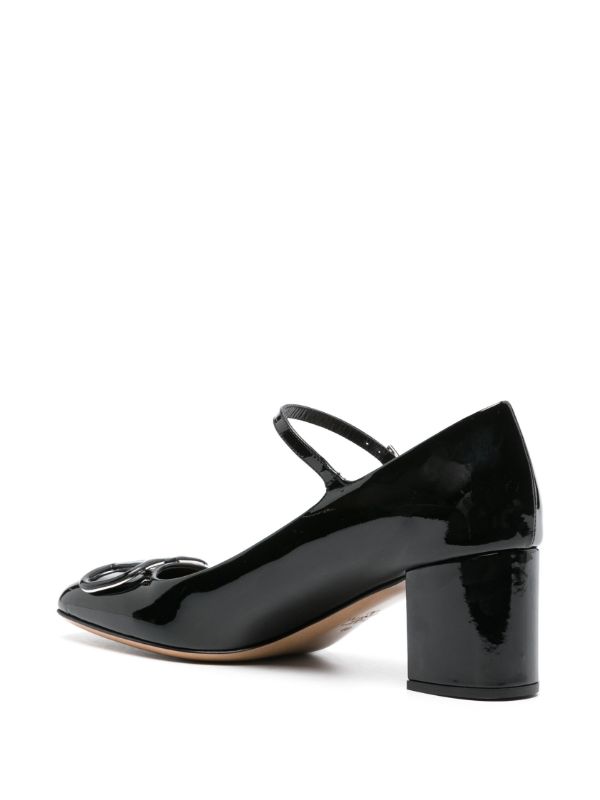 Valentino Garavani Black VLogo Signature 60 Leather Pumps | Browns Pumps