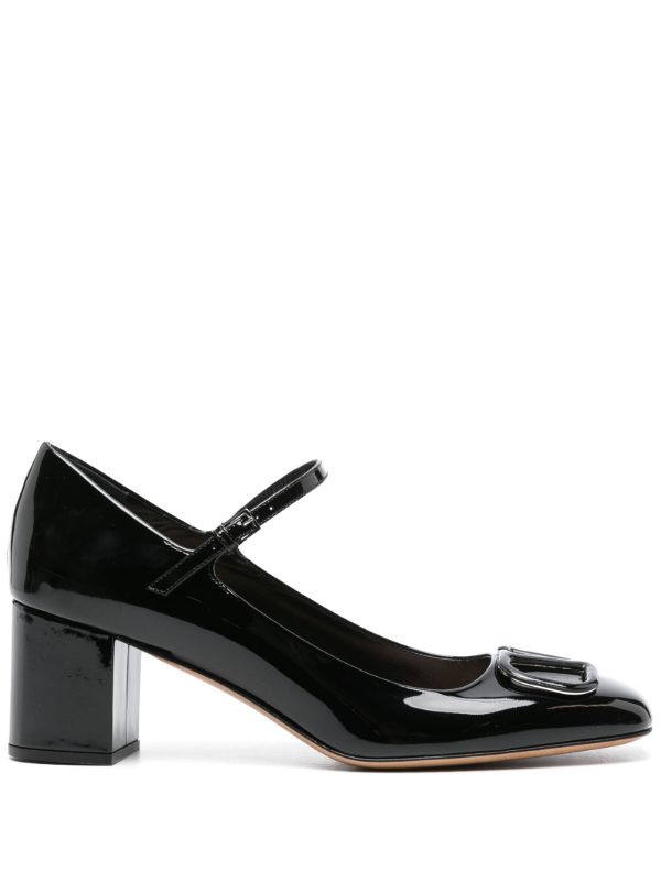Valentino Garavani Black VLogo Signature 60 Leather Pumps | Browns Pumps