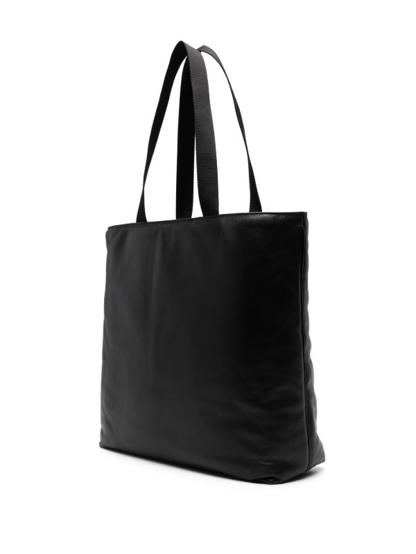 Valentino Garavani Black VLogo Signature Leather Tote Bag | Browns Tote Bags
