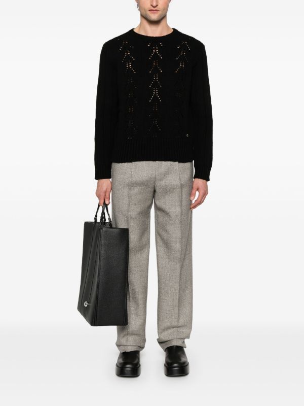 Valentino Garavani Black VLogo Signature Sweater | Browns Knitted Sweaters