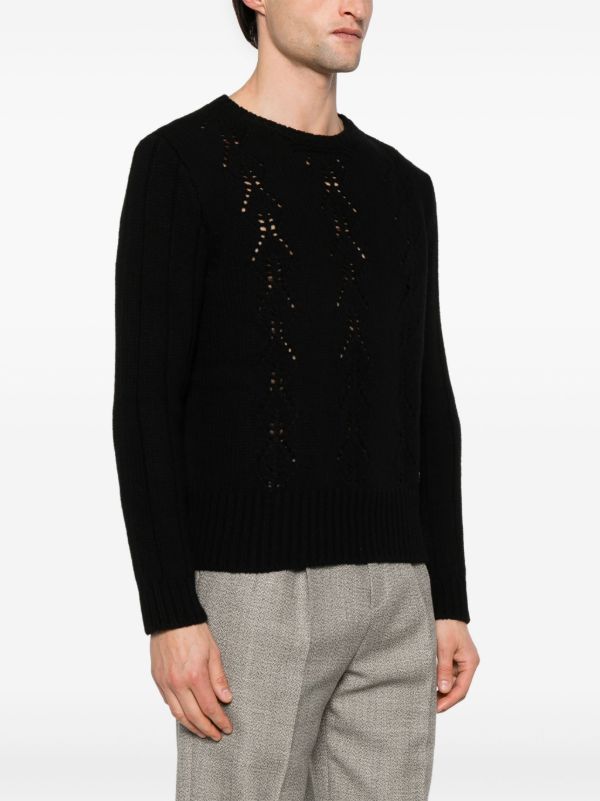 Valentino Garavani Black VLogo Signature Sweater | Browns Knitted Sweaters