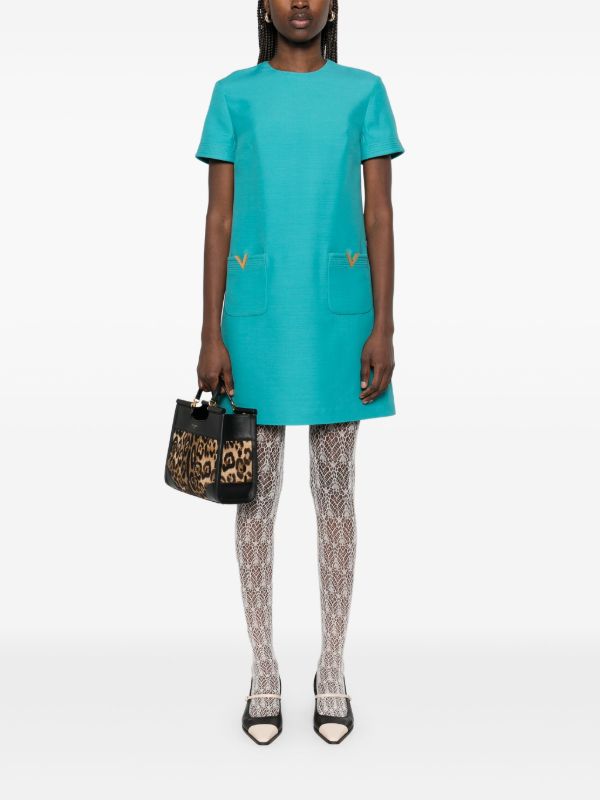 Valentino Garavani Blue VGold Dress | Browns Cocktail & Party Dresses