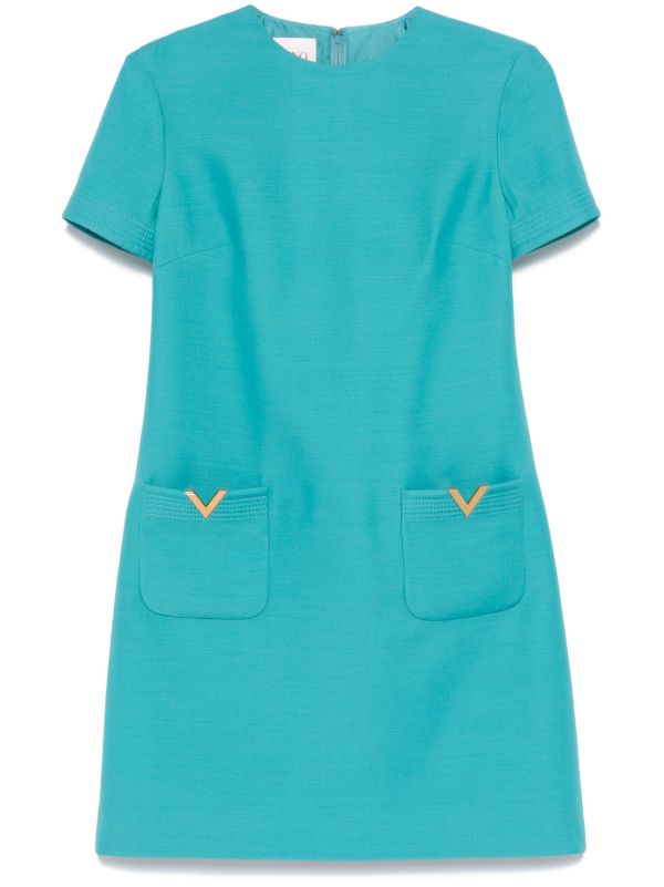 Valentino Garavani Blue VGold Dress | Browns Cocktail & Party Dresses