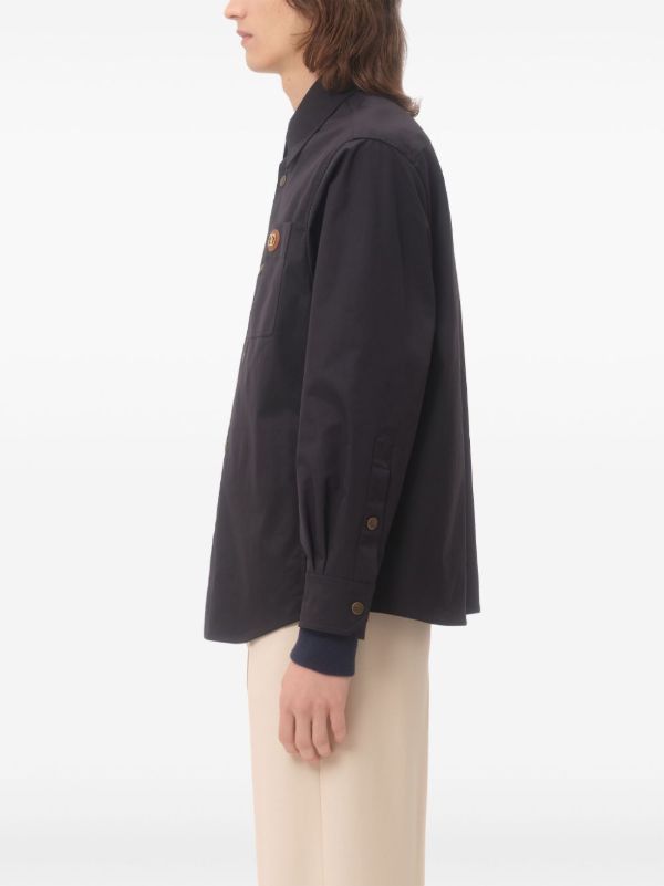 Valentino Garavani Blue VLogo Signature Shirt Jacket | Browns Shirt Jackets