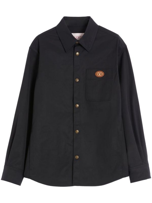 Valentino Garavani Blue VLogo Signature Shirt Jacket | Browns Shirt Jackets