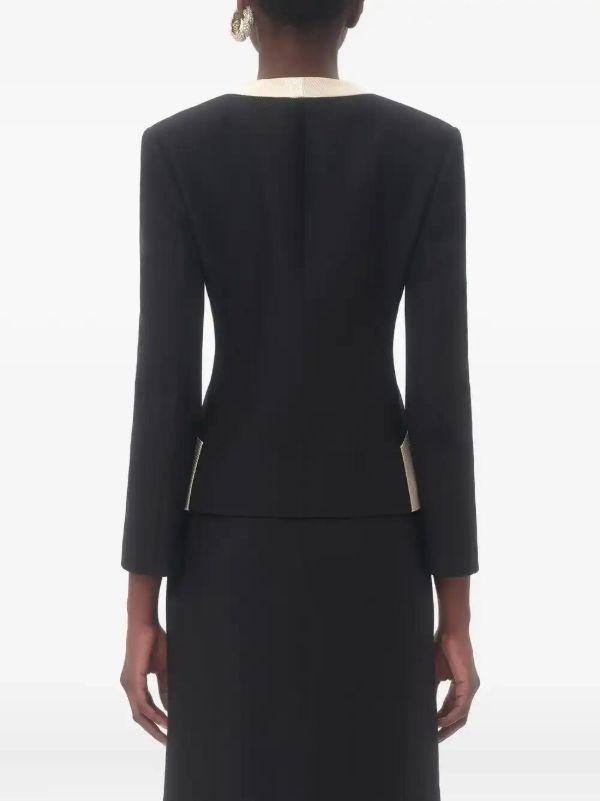 Valentino Garavani Bow-detail Crepe Jacket | Browns Blazers