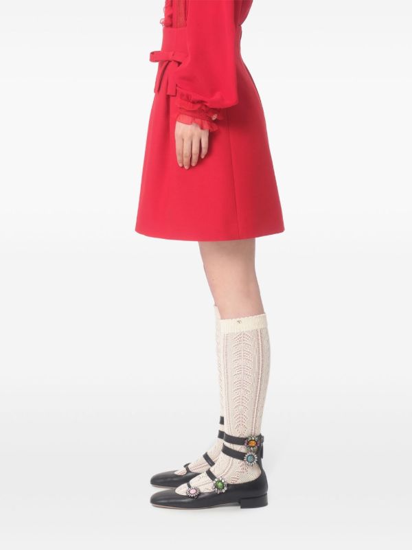 Valentino Garavani Bow-Embellished Mini Skirt | Browns A-Line Skirts