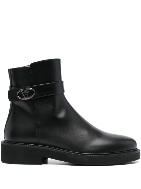 Valentino Garavani buckled ankle boots | Browns Boots