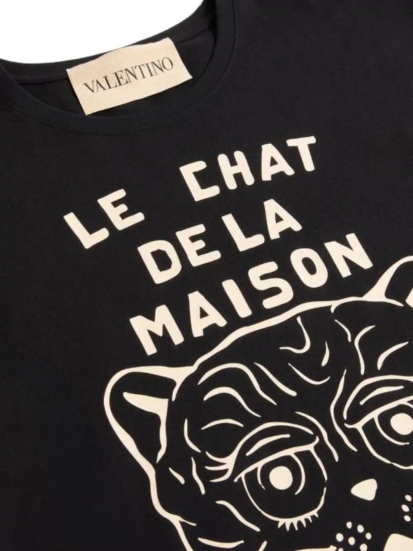 Valentino Garavani Chat De La Maison-print T-shirt | Browns T-Shirts