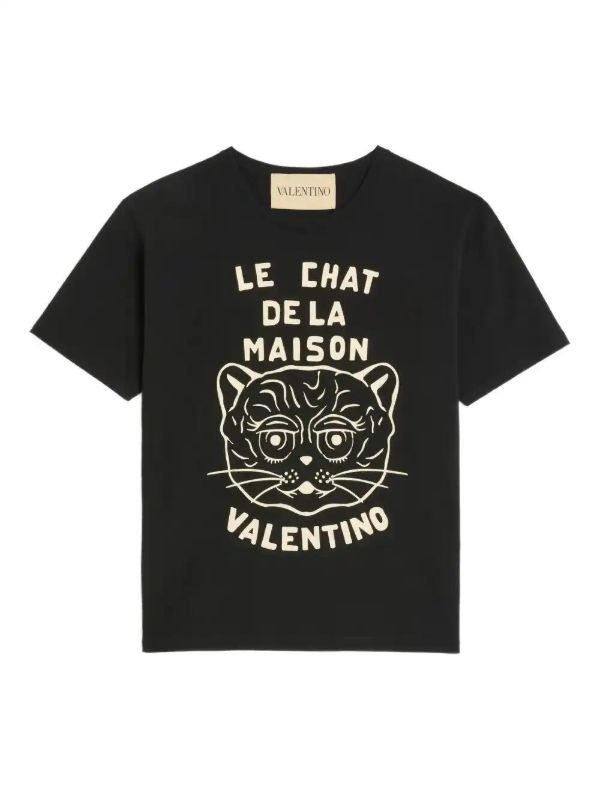 Valentino Garavani Chat De La Maison-print T-shirt | Browns T-Shirts