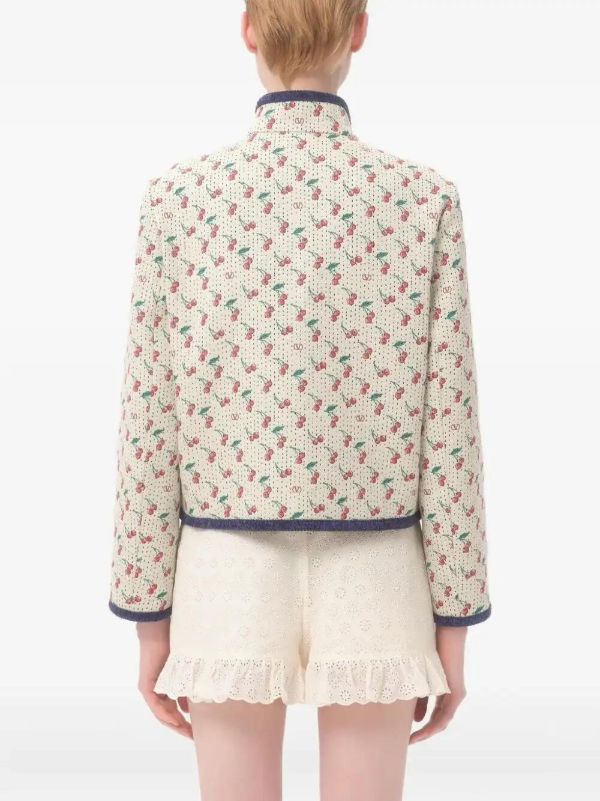 Valentino Garavani Cherryfic-print Jacket | Browns Fitted Jackets