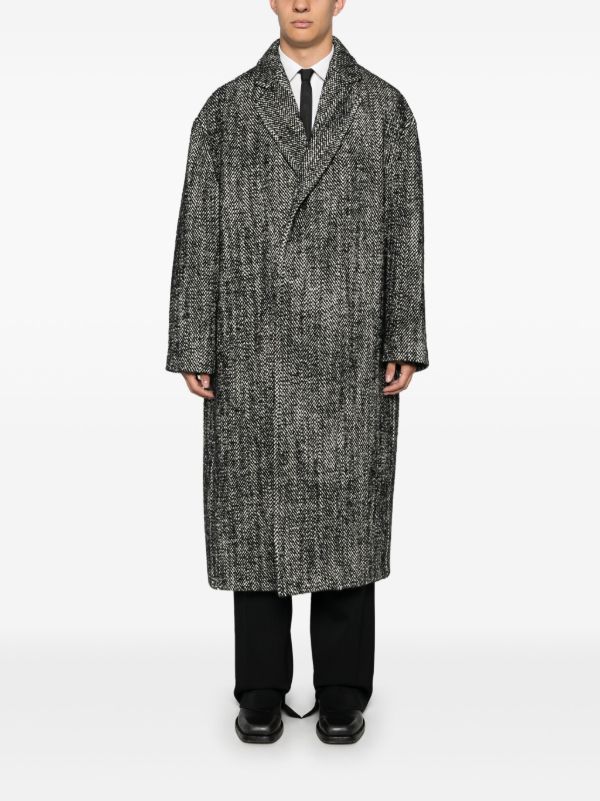 Valentino Garavani Chevron Pattern Coat | Browns Single Breasted Coats