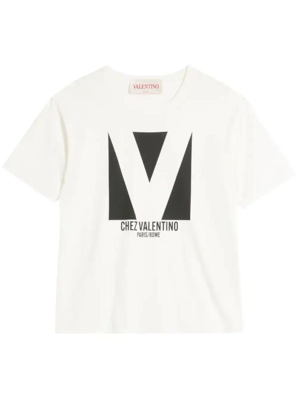 Valentino Garavani Chez Valentino-Print Cotton T-shirt | Browns T-Shirts