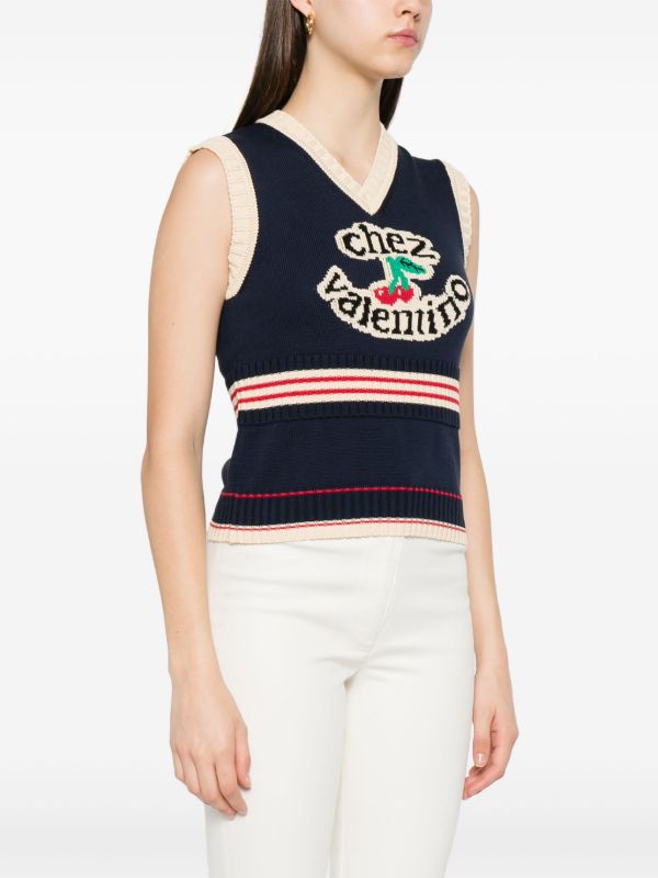 Valentino Garavani Chez Valentino Vest | Browns Vests & Tank Tops