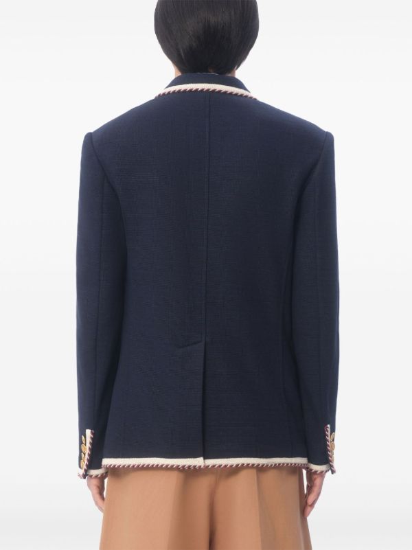 Valentino Garavani Contrast Trim Blazer | Browns Blazers