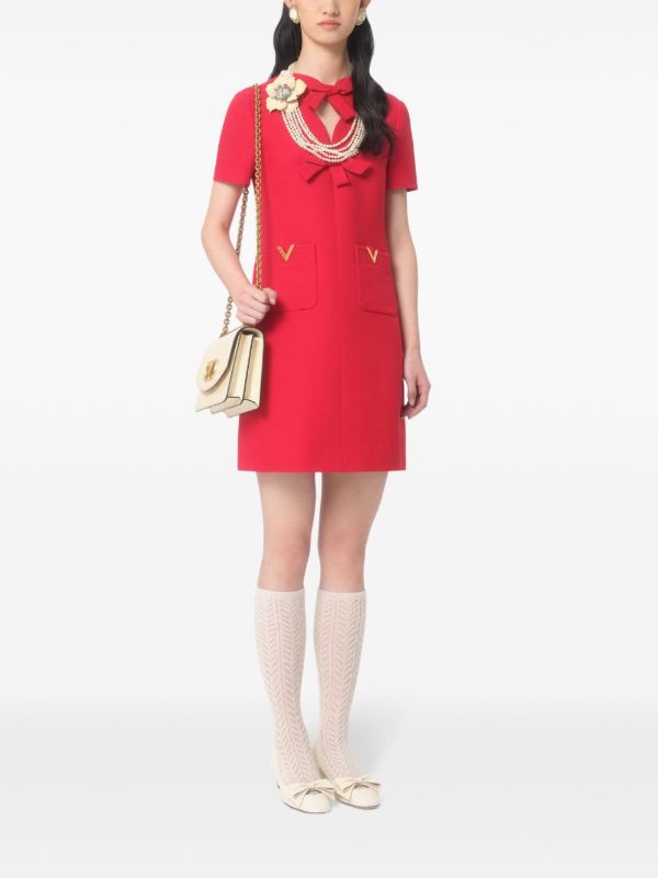 Valentino Garavani Crepe Couture Mini Dress | Browns Day Dresses