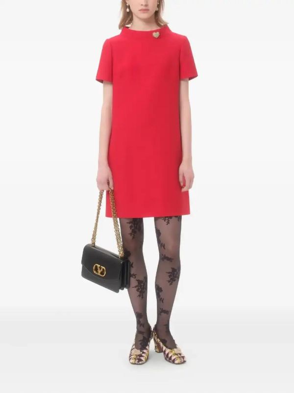Valentino Garavani Crepe Couture Minidress | Browns Day Dresses