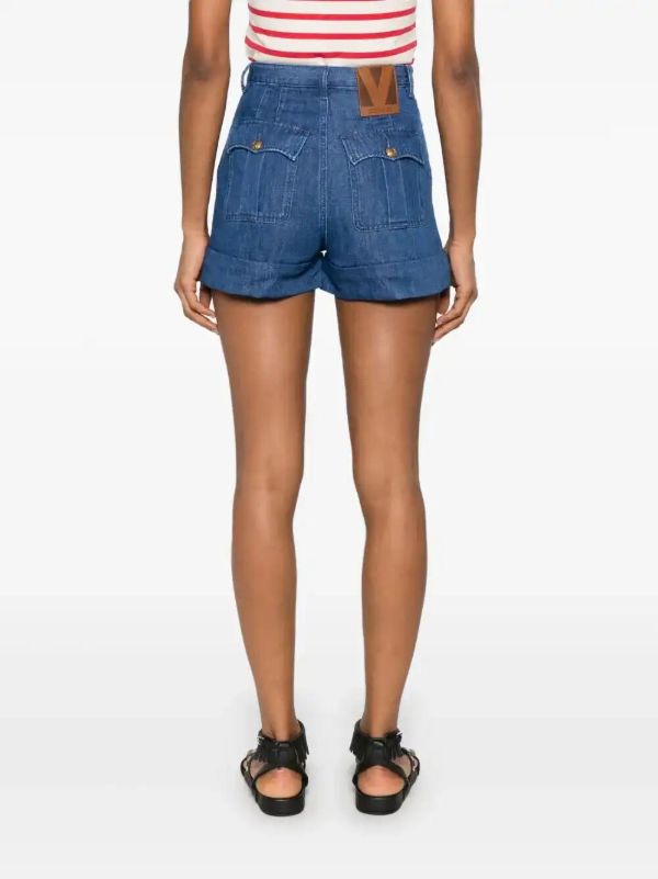 Valentino Garavani Denim Shorts | Browns Denim Shorts