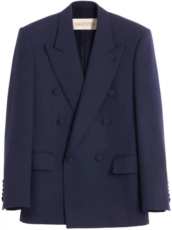 Valentino Garavani double-breasted wool blazer | Browns Blazers