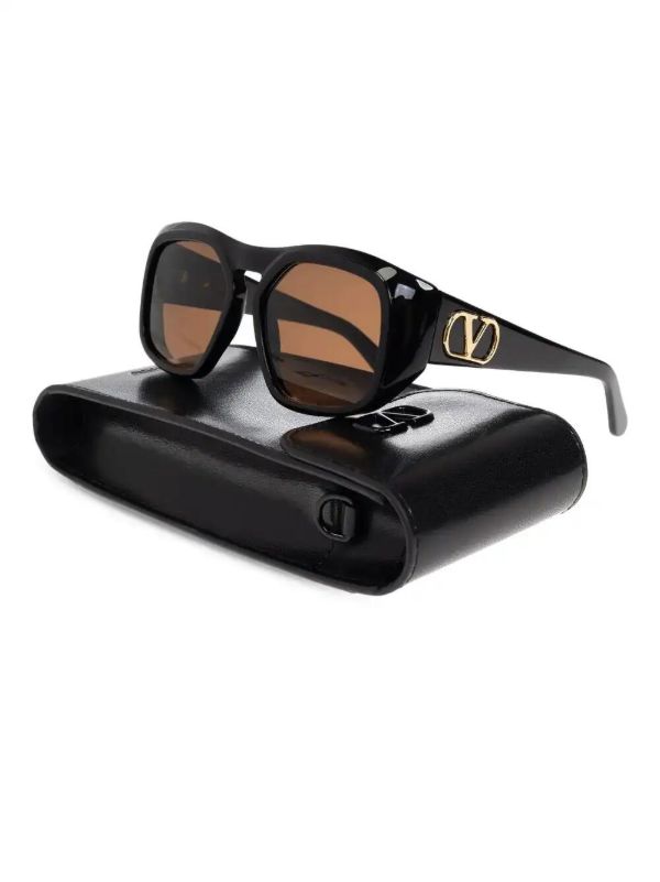 VALENTINO GARAVANI EYEWEAR Geometric-frame Sunglasses | Browns Sunglasses