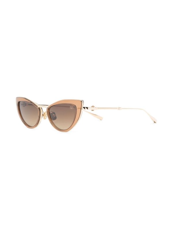 VALENTINO GARAVANI EYEWEAR Gold-Tone VIII Cat-Eye Sunglasses | Browns Sunglasses