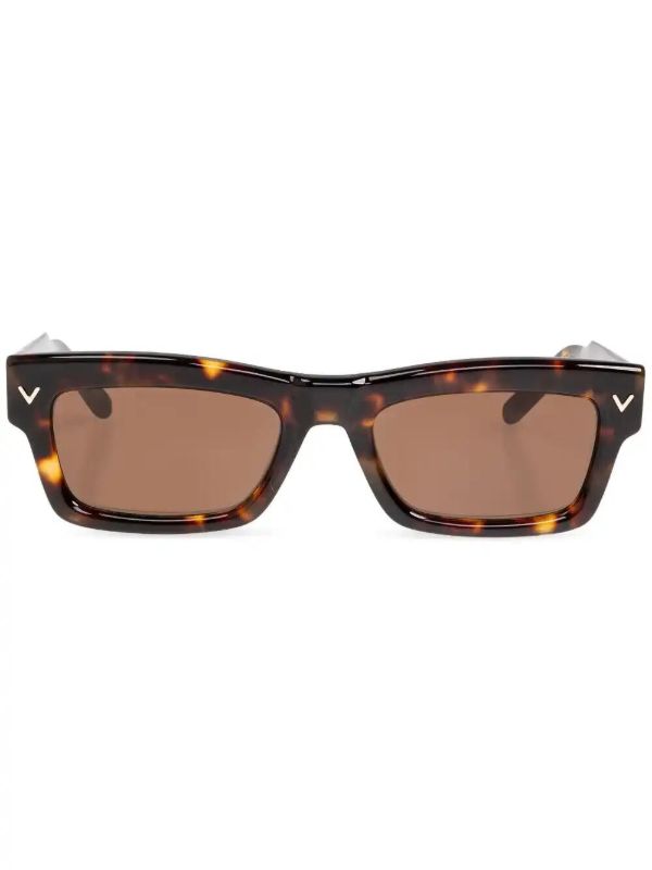 VALENTINO GARAVANI EYEWEAR Rectangle-frame Sunglasses | Browns Sunglasses