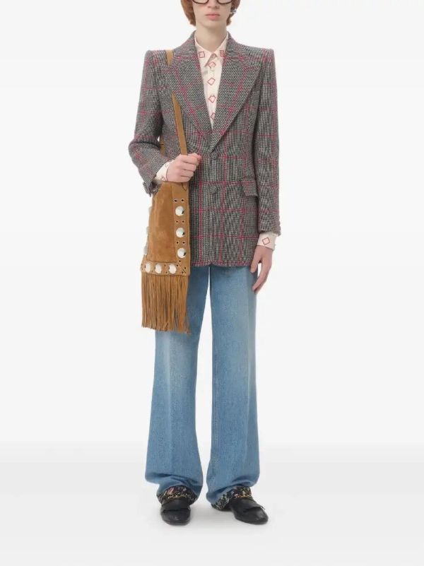 Valentino Garavani Floral-trim Jeans | Browns Straight-Leg Jeans