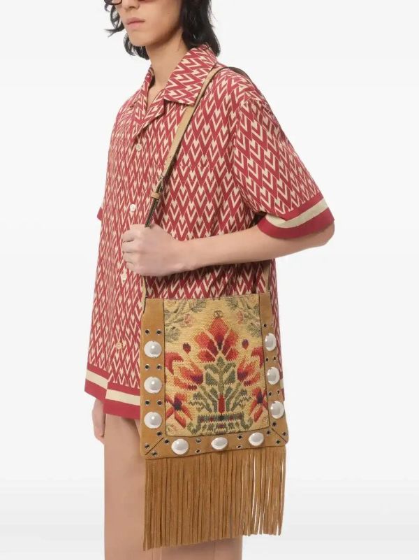 Valentino Garavani Geometric Print Short-sleeve Shirt | Browns Shirts