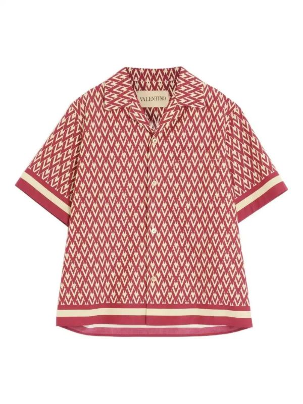 Valentino Garavani geometric print short-sleeve shirt | Browns Shirts