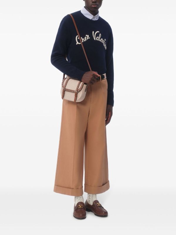 Valentino Garavani Logo-embroidery Jumper | Browns Knitted Sweaters