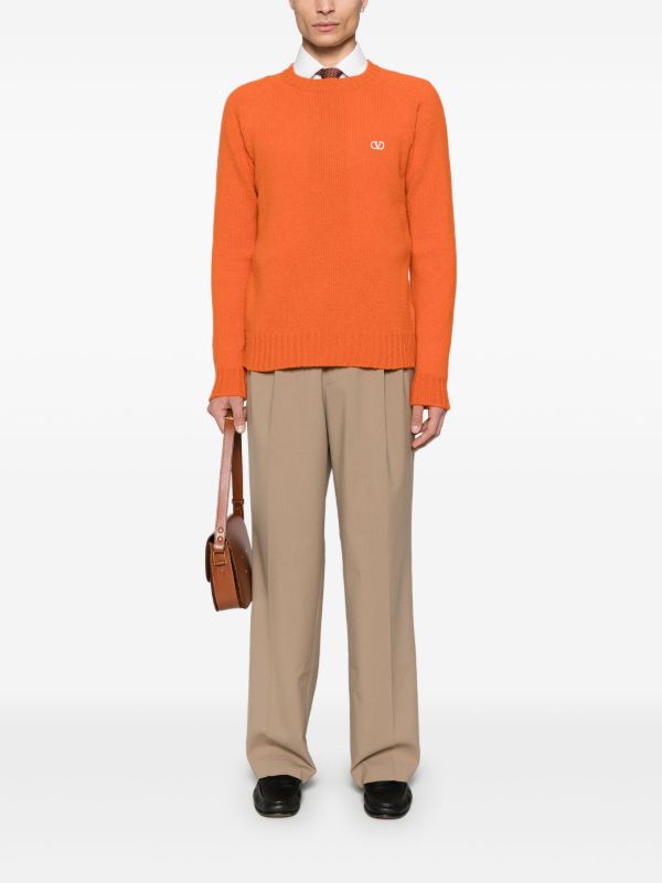 Valentino Garavani Orange VLogo Signature Sweater | Browns Knitted Sweaters