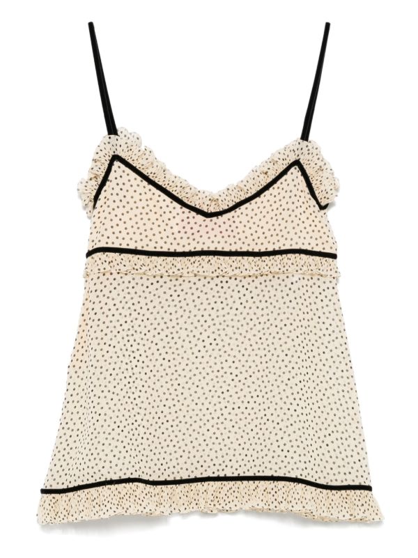 Valentino Garavani Polka Dot Camisole | Browns Camisoles & Corsets