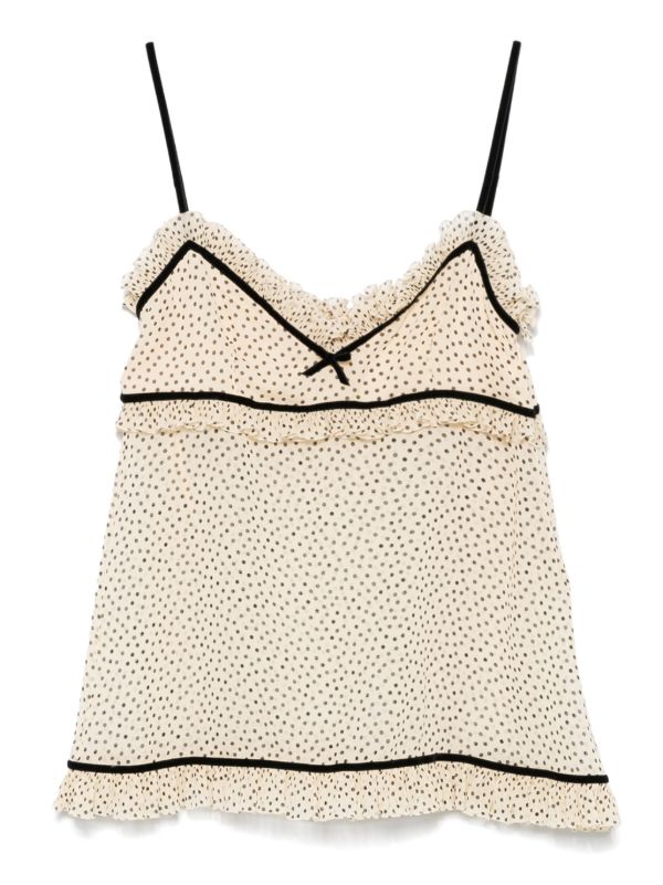 Valentino Garavani polka dot camisole | Browns Camisoles & Corsets