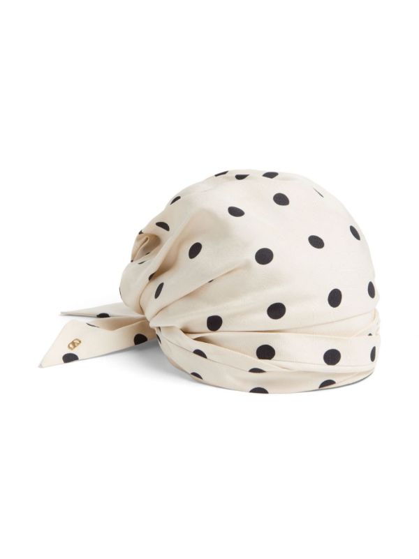 Valentino Garavani Polka-Dot Head Scarf | Browns Hats