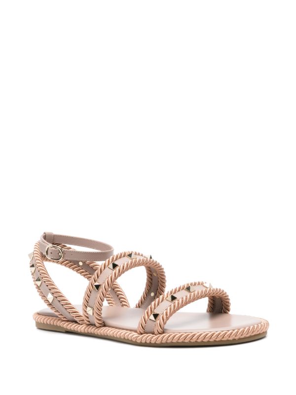 Valentino Garavani Rockstud Flats | Browns Sandals