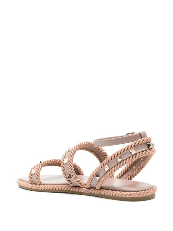 Valentino Garavani Rockstud Flats | Browns Sandals
