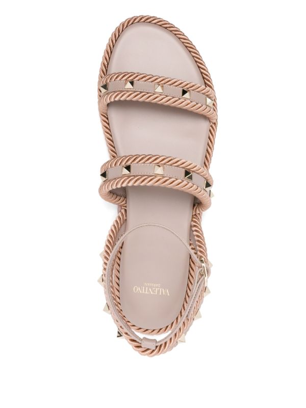 Valentino Garavani Rockstud Flats | Browns Sandals