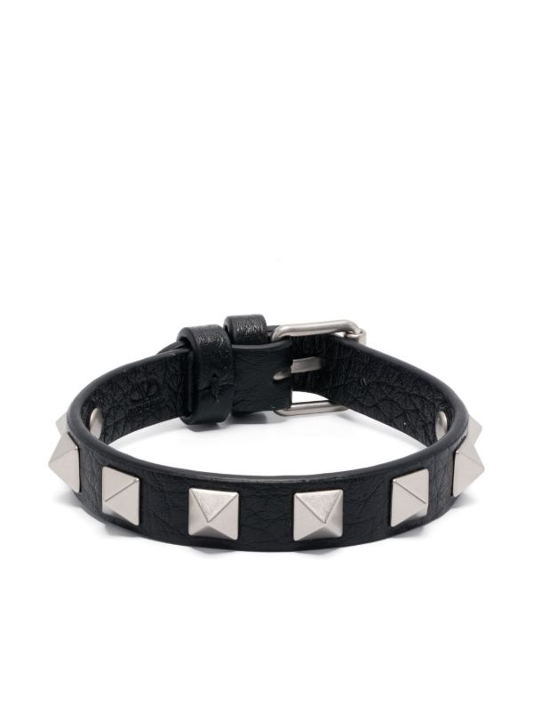 Valentino Garavani Rockstud leather bracelet | Browns Bracelets