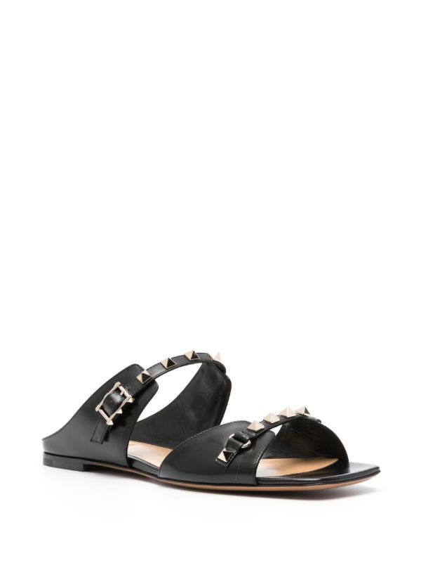 Valentino Garavani Rockstud Leather Sandals | Browns Sandals